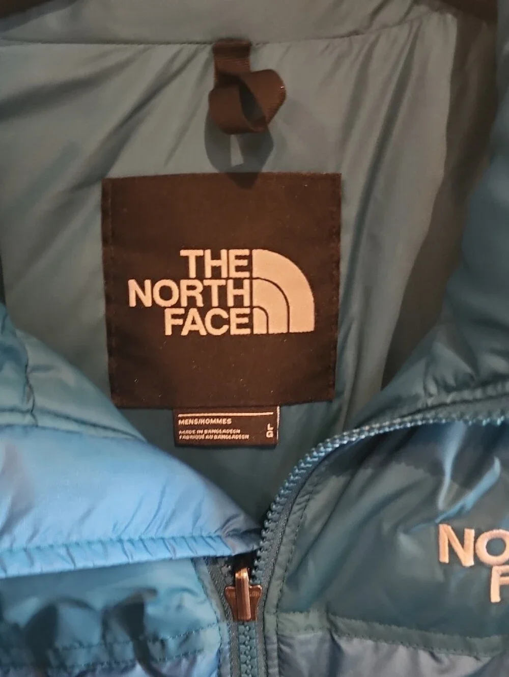 The North Face Mens Retro Blue Coral Puffer Nuptse Jacket